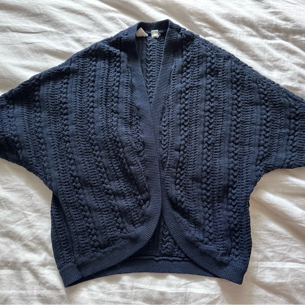 Gap Girls Navy Shawl Cardigan